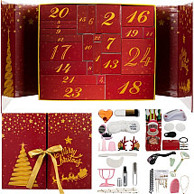 2022 Trendy Women's Advent Calendar - Eco-Friendly Beauty & Jewelry Gift Set with Christmas Organiser Box