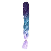 Versatile Synthetic Ombre Hair Extensions - UV Resistant, Easy-to-Wear, High Temp Fiber Braids for Fashionable Styling