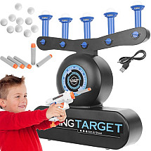 Interactive Floating Ball Shooting Game - Multicolor Electronic Shield with Adjustable Difficulty, Kid's Competition Toy - Complete Set with Pistol & Arrows