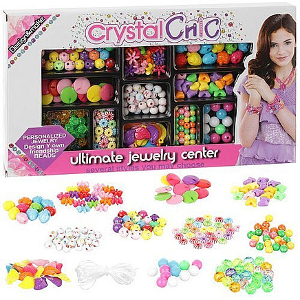 Colourful DIY Baby Bracelet Making Kit with Organiser - a creative, fun and educational jewellery making kit