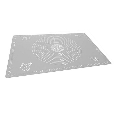 XXL Multifunctional Silicone Baking Mat with Measurements, Non-Slip, Easy Clean, Heat-Resistant Dough Kneading Board and Trivet