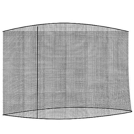 Mosquito net for garden umbrella 3.5m - black
