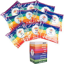 Vibrant Holi Celebration Powder Set - 10 Safe and Intense Colors for Indoors and Outdoors Events