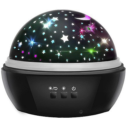 2-in-1 Starry Night & Underwater World Projector Nightlight - Calming Sleep Aid for Toddlers with Exciting Light Effects