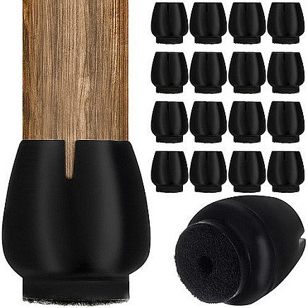 Grīdas Silikona Pārvalki Filca Aizsargpaliktņi Mēbelēm Galdiem Krēsliem, 16 gab.