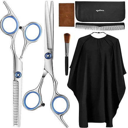 Šķēres matu griešanai / Frizieru instrumentu un piederumu komplekts