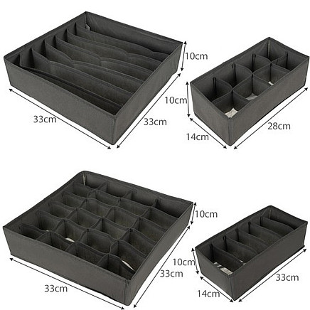 Apakšveļas organizatoru komplekts 4 gab. Ruhhy 19914