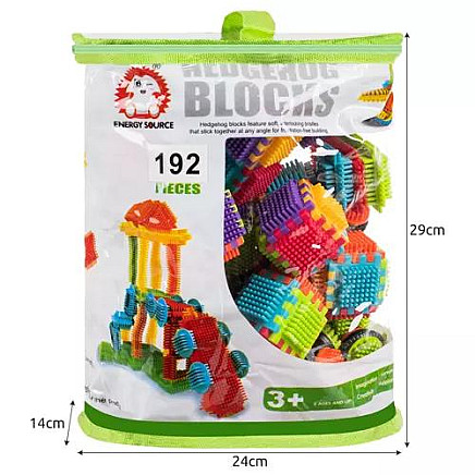 192-Piece Multicolor Creative Hedgehog Building Blocks Set for Kids - Safe, Fun & Educational Construction Toy for Imagination & Creativity