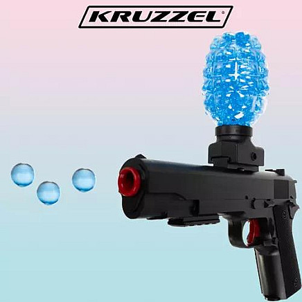 Electric Gel Ball Gun - Burst Fire BB Rifle with High-Capacity 600-Round Transparent Magazine, Rechargeable Battery, Includes Foam Darts