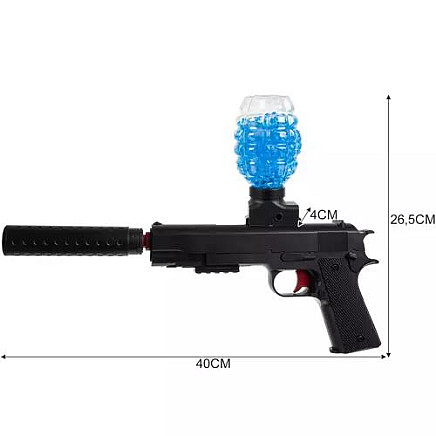 Electric Gel Ball Gun - Burst Fire BB Rifle with High-Capacity 600-Round Transparent Magazine, Rechargeable Battery, Includes Foam Darts