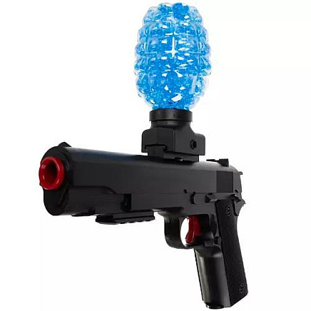 Electric Gel Ball Gun - Burst Fire BB Rifle with High-Capacity 600-Round Transparent Magazine, Rechargeable Battery, Includes Foam Darts