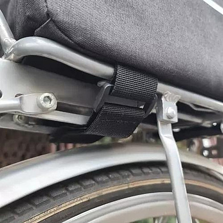 Регулируемая большая термосумка для велосипеда со светоотражающими полосками и съемным ремнем - идеальна для пикников и ночных поездок