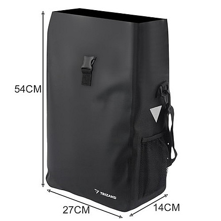 TRIZAND Ūdensnecaurlaidīga velosipēda bagāžnieka soma, 15L