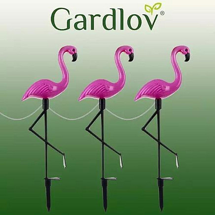 Solar garden lamp - flamingo Gardlov 21151