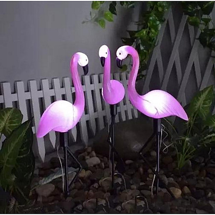Solar garden lamp - flamingo Gardlov 21151