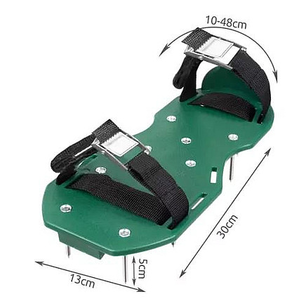 Универсальные регулируемые башмаки для аэрации газона - компактные приспособления для аэрации почвы для усиленного роста и регенерации травы