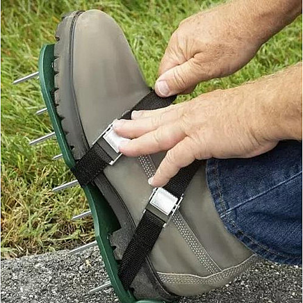 Универсальные регулируемые башмаки для аэрации газона - компактные приспособления для аэрации почвы для усиленного роста и регенерации травы