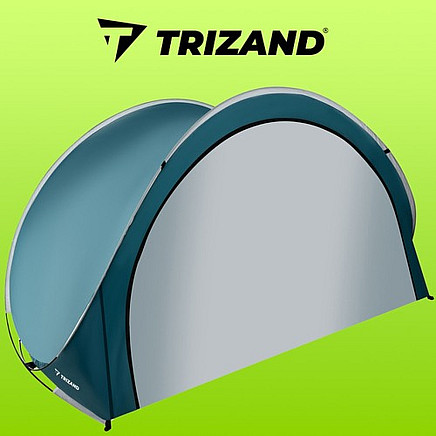 Saliekama Pludmales Dārza Telts Mini Nojume priekš Sauļošanās - 200x120x110 cm, Zils