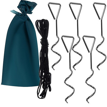 Saliekama Pludmales Dārza Telts Mini Nojume priekš Sauļošanās - 200x120x110 cm, Zils