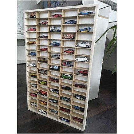 Детская комната Деревянная полка для игрушечных автомобилей - 90