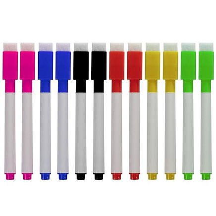Dry erase markers - set of 12 Maaleo 21646