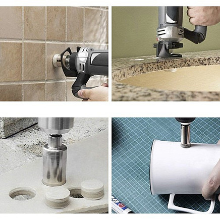 Dimanta kroņurbju komplekts flīzēm 10 gab. Bigstren 21641