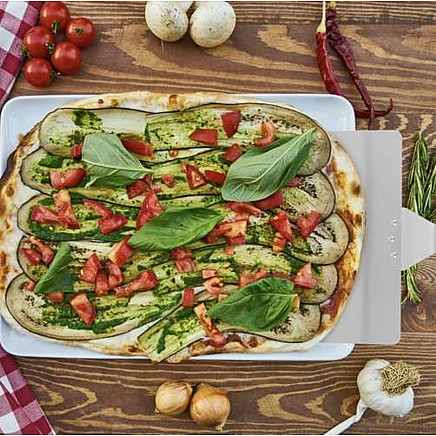 Nerūsējošā tērauda picas lāpstiņa Ruhhy 21746 ar koka rokturi