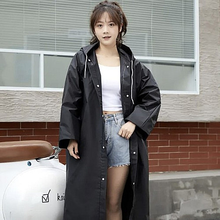 Trizand Ūdensizturīgs Lietusmētelis Pončo, 145x70 cm