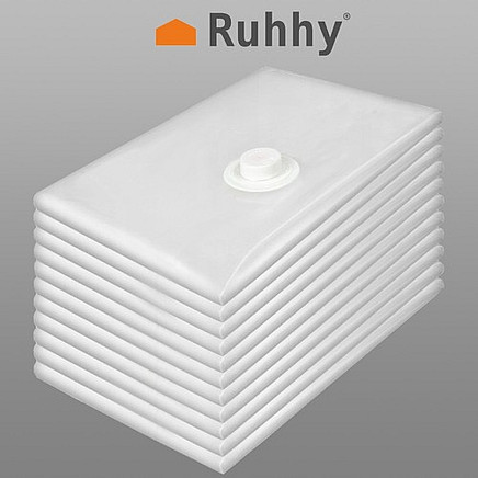 Vakuuma maisi drēbēm 50x70 cm, 10 gab. komplekts ar sūkni Ruhhy 21946