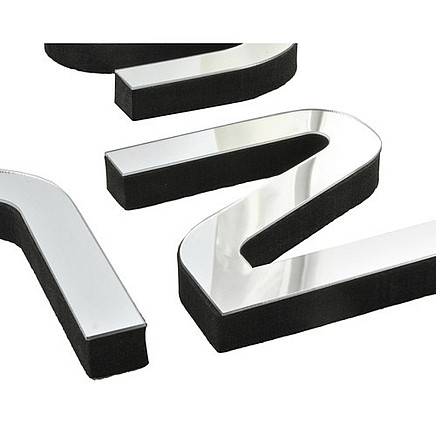 Liels DIY sienas pulkstenis ar 3D spoguļa efektu Ruhhy 22143, sudraba