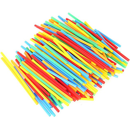 Creative 3D Connectors - 408 pcs Multicolored Straws and Connectors Building Blocks Set for Skill Development & Fun Playtime