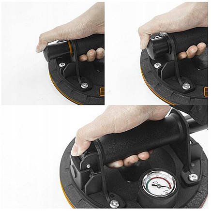 Vakuuma piesūceknis ar manometru Bigstren 22479