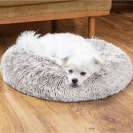 Hairy dog bed gray 22759