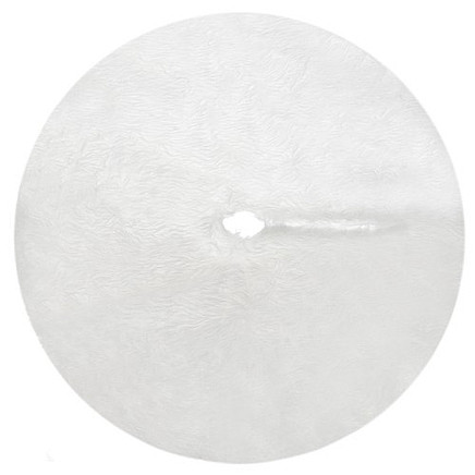 Pūkains paklājs zem eglītes Ruhhy 22227, 120 cm, balts