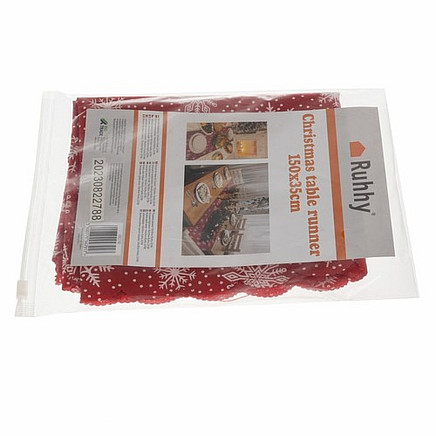 Ziemassvētku galda celiņš 150x35 cm Ruhhy 22788, sarkans