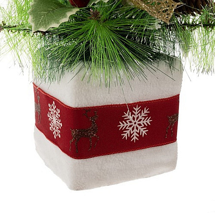 Dekorēta mākslīgā Ziemassvētku eglīte 45 cm Ruhhy 22591