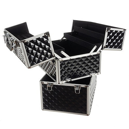 Многофункциональный футляр-органайзер XL 3D для косметики, ювелирных изделий и аксессуаров - портативный, закрывающийся и прочный