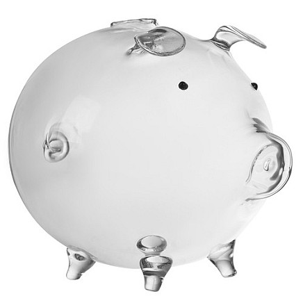 Transparent Glass Piggy Bank - Money Saving and Budget Control Learning Aid, Elegant Interior Decor, Ideal Gift for Kids and Adults