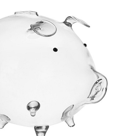 Transparent Glass Piggy Bank - Money Saving and Budget Control Learning Aid, Elegant Interior Decor, Ideal Gift for Kids and Adults