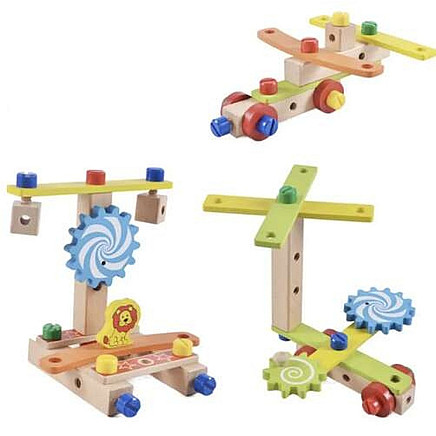 Koka konstruktors krēsls bērniem Kruzzel 22506