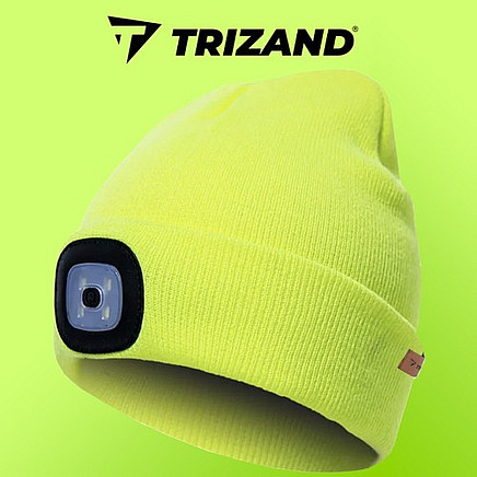 Ziemas cepure ar lukturīti - Gaiši Zaļā _ Trizand I Winter Hat With Flashlight - Light...