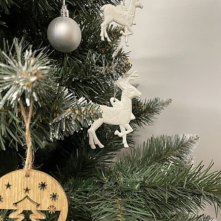 Christmas tree baubles - reindeer 9pcs Ruhhy 22517
