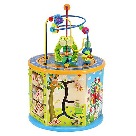 Wooden educational cube 22429