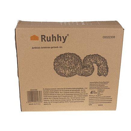 Christmas tree garland - green 6m Ruhhy 22308
