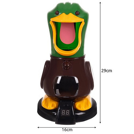 Interaktīva mērķu šaušanas spēle bērniem Hungry Duck - 2 ieroči, LCD rezultātu tablo