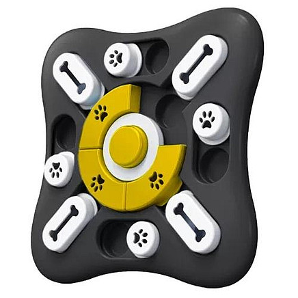 Izglītojoša Spēle Puzles Bļoda Suņiem un Kaķiem, 25x2.5cm, Melns