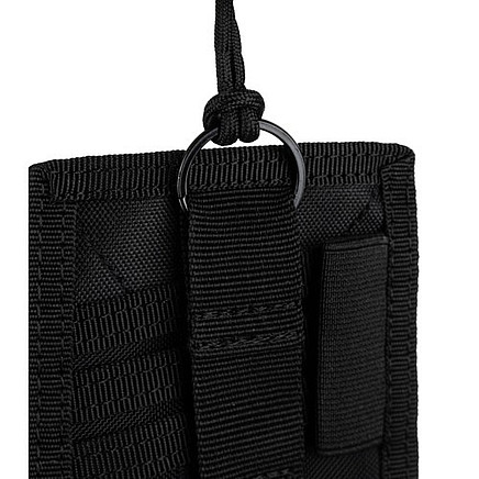 Daudzfunkcionāls ID kartes un caurlaides maciņš Trizand 23029 ar lentu, melns