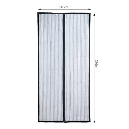 Высококачественный экран от насекомых Lux Door 100x210 см - магнитный замок, простая установка, надежная защита от комаров и мух