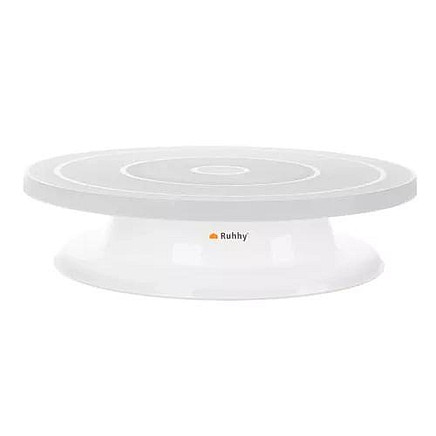 Rotējošs Plastmasas Statīvs Paliktnis ar Konditorejas Lāpstiņām Tortes Kūku Dekorēšanai Pagatavošanai