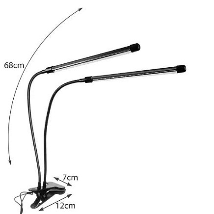 Advanced Waterproof LED Grow Lamp with 3-Mode, 2-Panel, Timer Settings + Remote - Supports Indoor Plant Growth, Hydroponics & Greenhouses